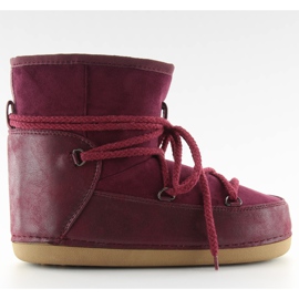 Moon claret snestøvler HW9500 bordeaux rød