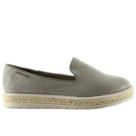 Slipons espadriller perle 6081 Grå