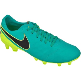 Nike Tiempo Legacy Ii Fg M 819218-307 fodboldsko marineblå, grøn, gul blå