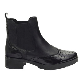 Caprice ankelstøvler Jodhpur støvler damesko 25405 sort