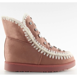 Wedge sko pink DD62P pink lyserød