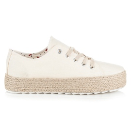 Kylie Espadriller på platformen brun
