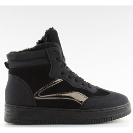 Sorte isolerede sneakers BOK-1103 sorte