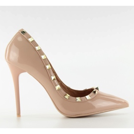 Pumps på en stilethæl Valentina beige LL-76P Beige