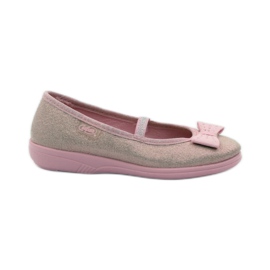Pink sløjfe hjemmesko Befado 346x033 lyserød