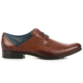 Lucca Brown Business Shoes brun marineblå