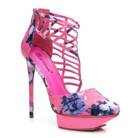Belle Women Pink blomster sandaler lyserød