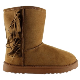 Frynsede Emuser F382 Camel brun