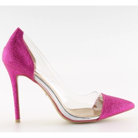 Glitter pins fuchsia 5133 fushia lyserød