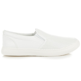 Openwork Slipons hvid