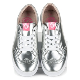 Kylie sølv sneakers grå