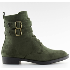 Snørestøvler ruskindsgrøn H7187 verde