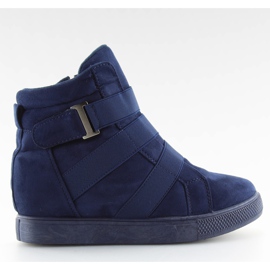 Sneakers med gummi marineblå H7191 azul