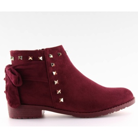 Jodhpur støvler med bordeaux LL-168 rød