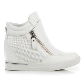 Wedge sneakers hvid