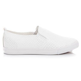Sport Openwork Slip On Sneakers hvid