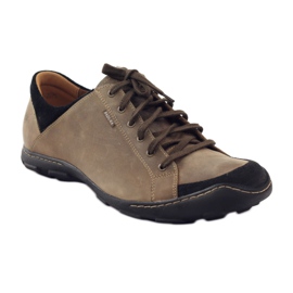 Badura 3176 beige sportssko brun sort
