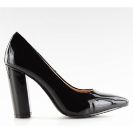 Sorte Pumps højhælede sorte FM4096 Sort