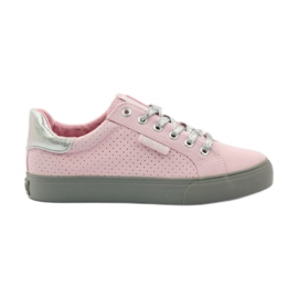 Big star 274054 sneakers med bund grå lyserød