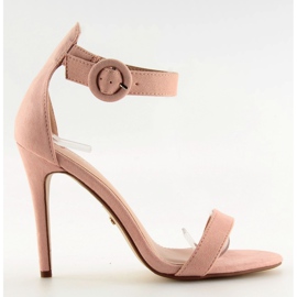 Pink NF-17 pink sandaler på høj hæl lyserød