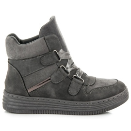 Sport High-top sneakers med et bånd grå