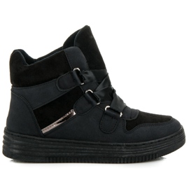 Sport High-top sneakers med et bånd sort