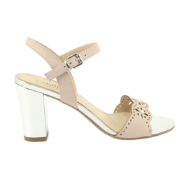 Caprice sandaler damesko 28303 flerfarvet lyserød