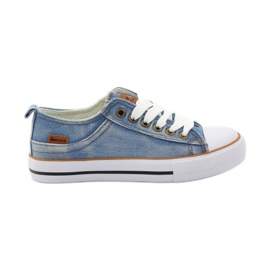 American Club Amerikanske jeans sneakers blå brun