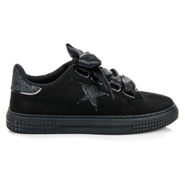 Sneakers i snuskind sort