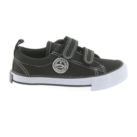 American Club Amerikanske børnebørste -sneakers Black Velcro sort