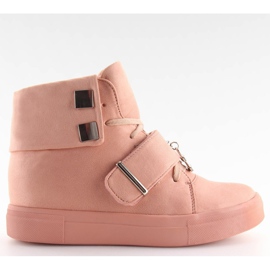 Lyserøde sneakers til kvinder NC158 Pink