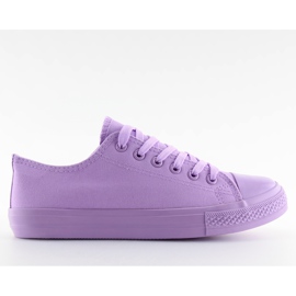 Lilla kvinders monofarve lilla sneakers violet