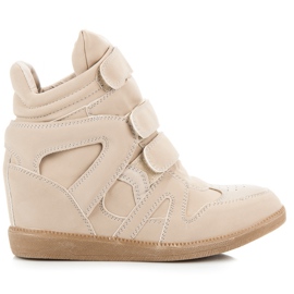 Queentina Velcro sneakers brun