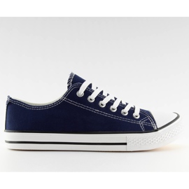 Klassiske kvinders sneakers marineblå marineblå marine blå