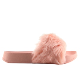 Pelsrosa hjemmesko S36 pink lyserød