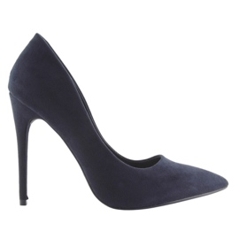 Pumps på stilethæl marineblå 5101 Navy marine blå