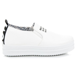 Mckeylor Slip-on sneakers på platformen hvid