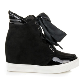 Forever Folie Sneakers med bånd sort