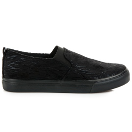 Sweet Shoes Slipons med mønster sort