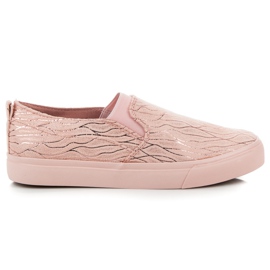 Sweet Shoes Slipons med mønster lyserød