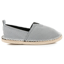 Mckeylor Slip-on espadriller med mønster sort hvid