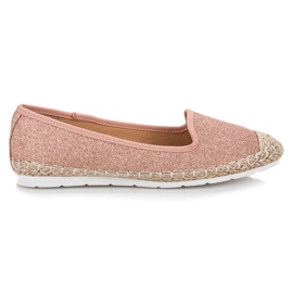 Vinceza Glitter ballerinaer lyserød