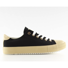 Sorte kvinders sneakers BL97P sort