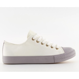 Hvidgrå HVID / GRÅ kvinders sneakers