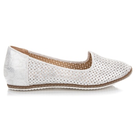 Vinceza White Openwork Lords hvid