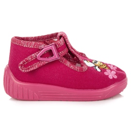 Reweks Pink Tøfler Med En Bi lyserød