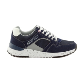 American Club Amerikanske 703039 sneakers hvid marine blå