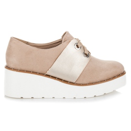 Seastar Bundet brogues på platformen brun