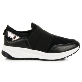 Slip-on sportssko sort
