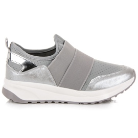 Slip-on sportssko grå